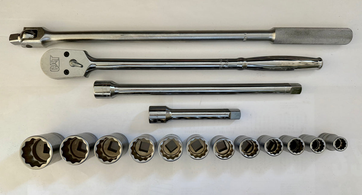 Cat Rocker Socket CAT 16 Piece Imperial Socket Set 1/2