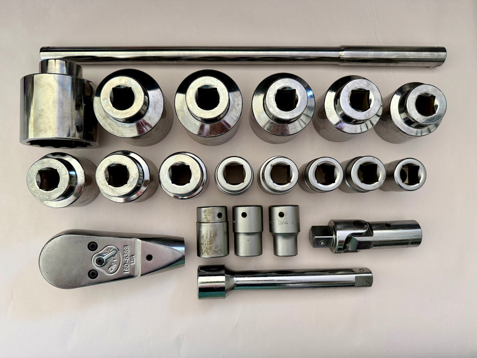 CAT 21 Piece Imperial Socket Set ¾" Drive 12 Point 9S-1749
