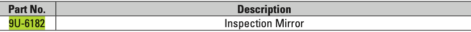 CAT Inspection Mirror 9U-6182