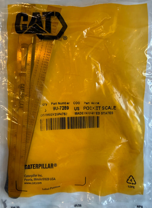 CAT Pocket Scale Ruler 9U-7289