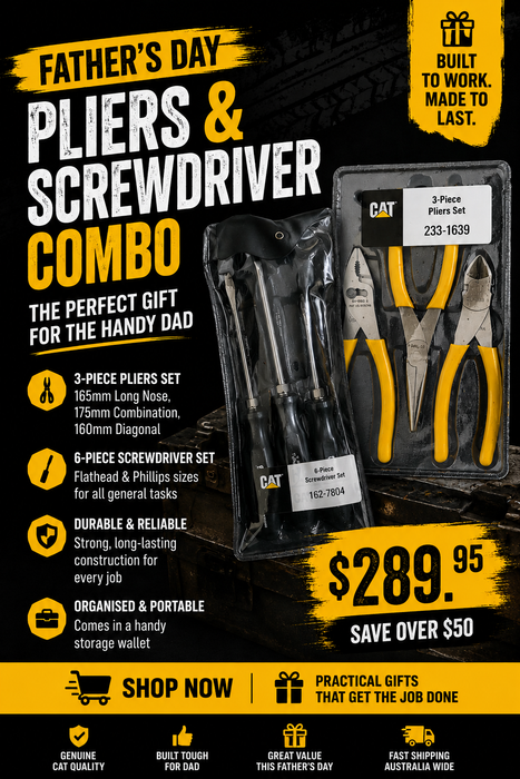 Father' Day Combo 2 - CAT Pliers & Screwdriver Set Combo