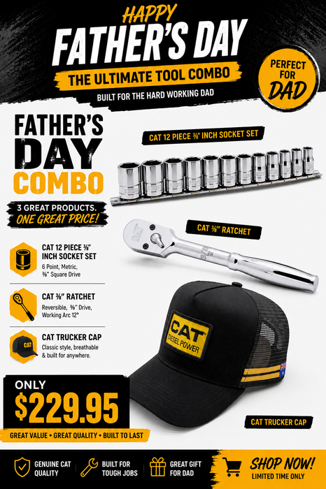 Father's Day Combo 3 - Ratchet, Sockets & Hat Combo