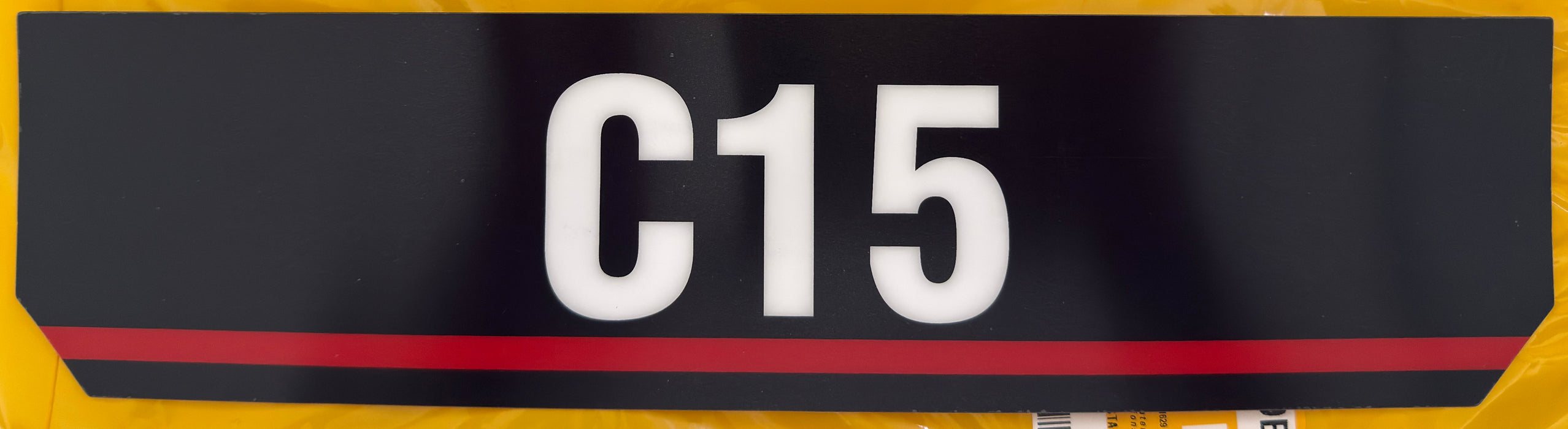 CAT C15 Identification Film - Long Strip 178-0482