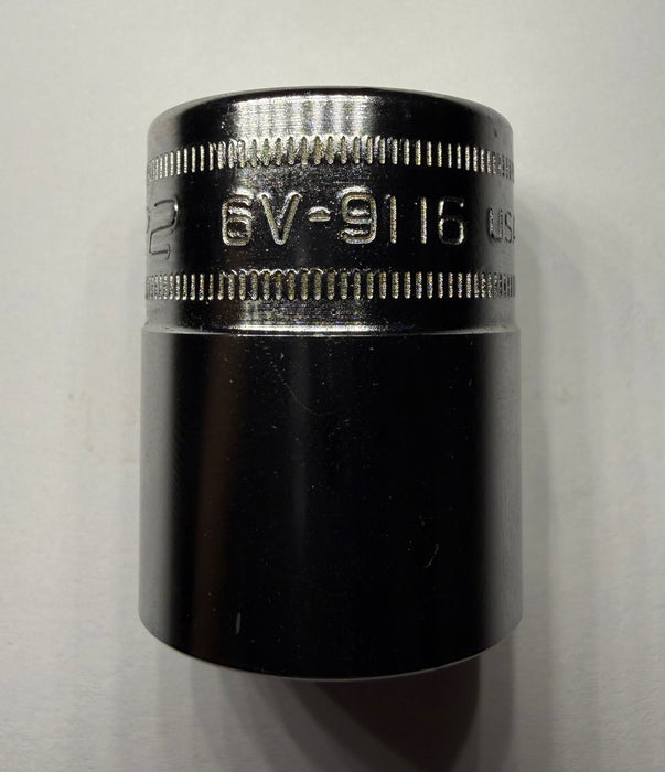 CAT Individual Metric Socket 22mm 1/2" Drive 12 Point 6V-9116