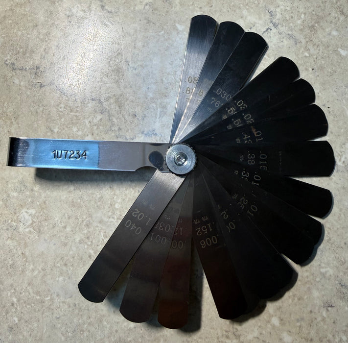 CAT Long Blade Feeler Gauge Set 1U-7234