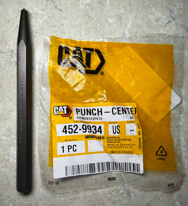 CAT 127mm Long Centre Punch 452-9934