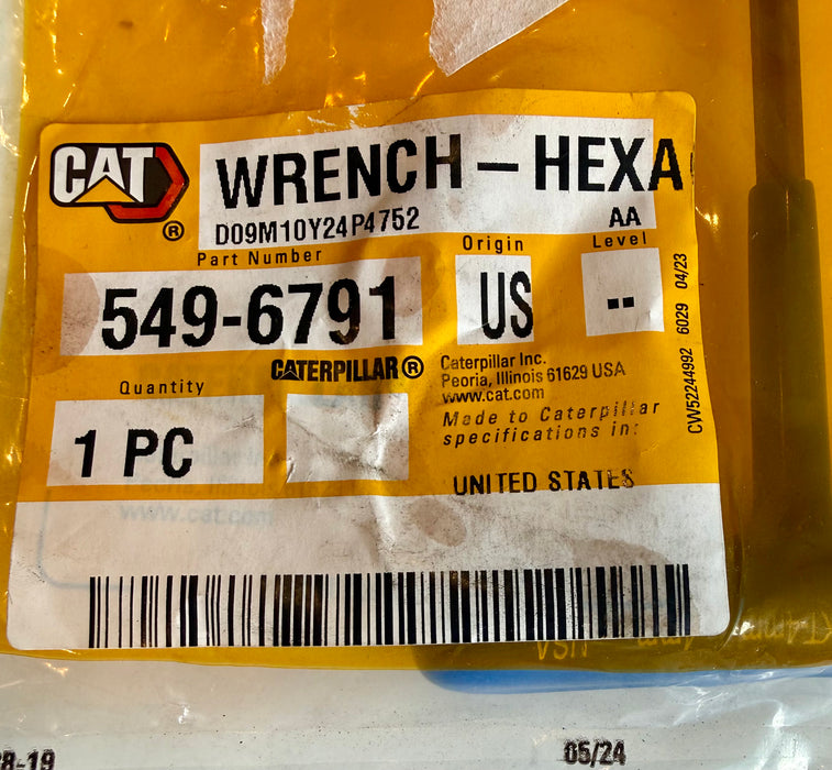 CAT T-Handle 4mm Allen Head Wrench 549-6791
