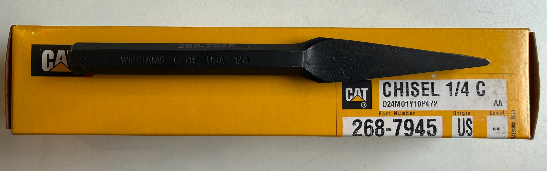 CAT 1/4" Wide Blade Cape Chisel 268-7945