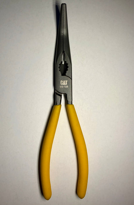CAT Chain Nose Pliers 200mm Angled 45° Tip 673-7220