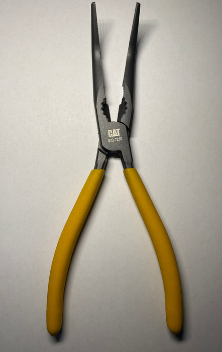 CAT Chain Nose Pliers 200mm Angled 45° Tip 673-7220