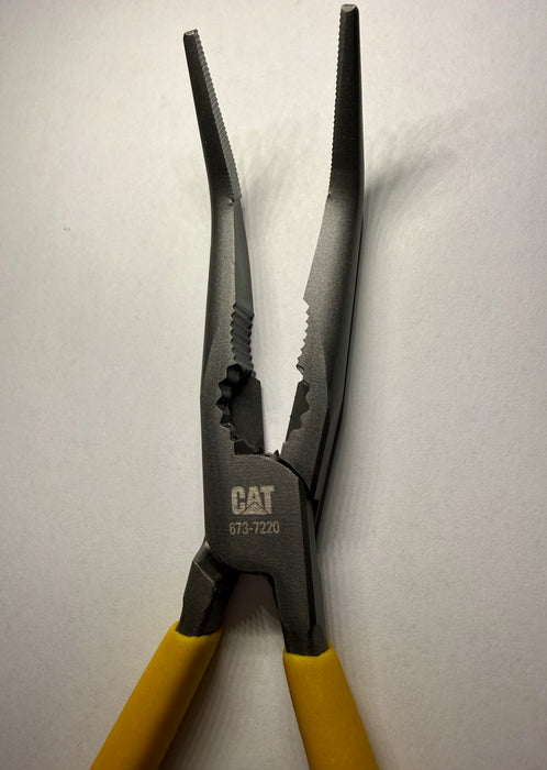 CAT Chain Nose Pliers 200mm Angled 45° Tip 673-7220