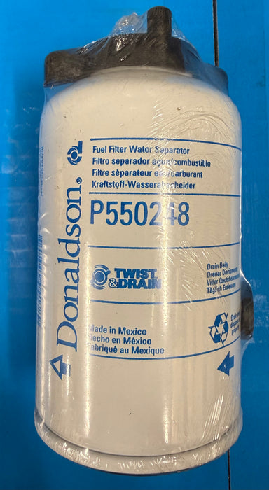 Donaldson Fuel Filter Water Separator SpinOn Twist & Drain P550248
