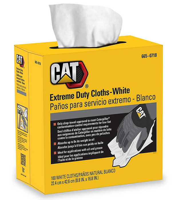 CAT Extreme Duty Cloths - White 665-0718