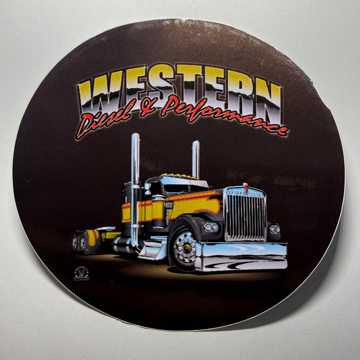 Western Diesel Sticker Gold — Western Diesel & Performance
