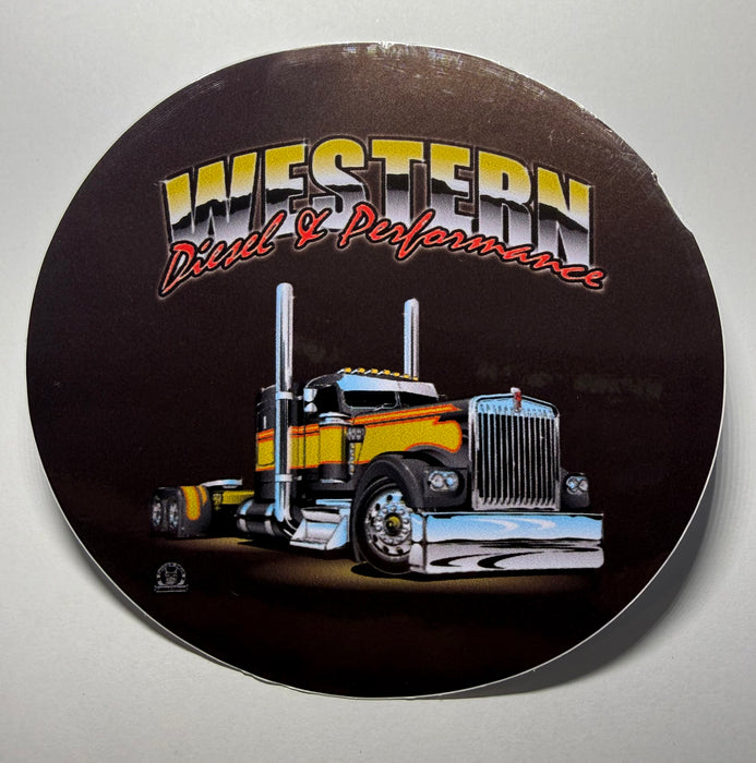 Western Diesel Sticker Gold