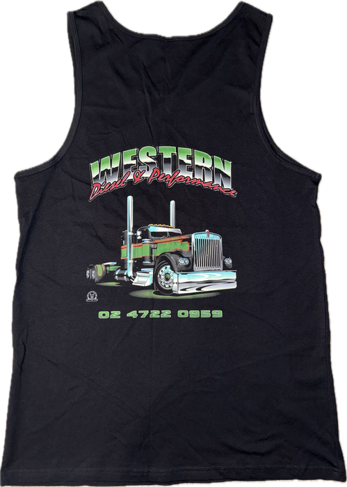 Western Diesel & Performance Green Singlet