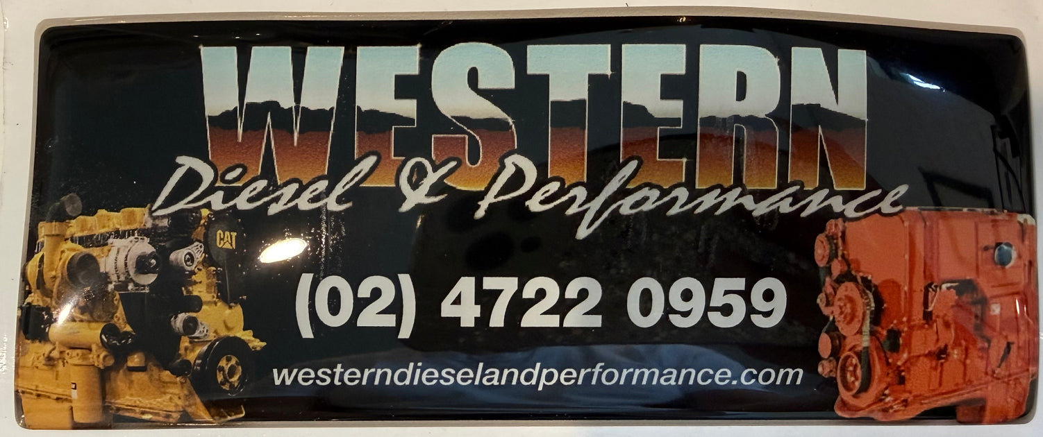 Western Diesel Resin Covered Sticker — Western Diesel & Performance