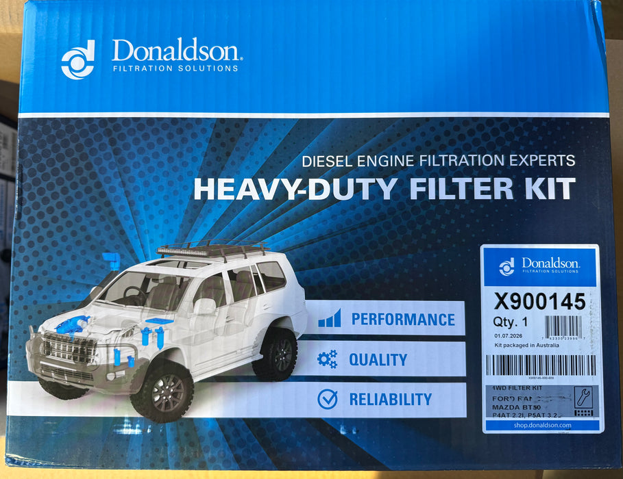 Donaldson 4WD Filter Kit - Ford Ranger, Everest, Mazda BT50 - X900145