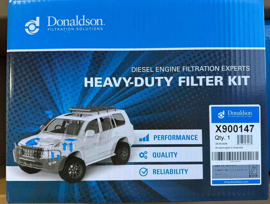 Donaldson 4WD Filter Kit - Isuzu DMax, MU-X, Mazda BT50 - X900147