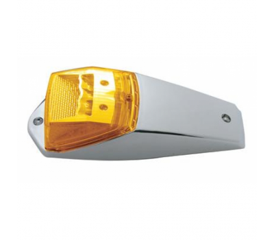 17 LED Reflector Square Cab Light Kit - Amber LED / Amber Lens