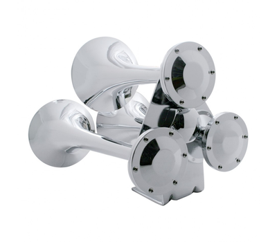 3 Trumpet Chrome Train Horn - Standard Duty